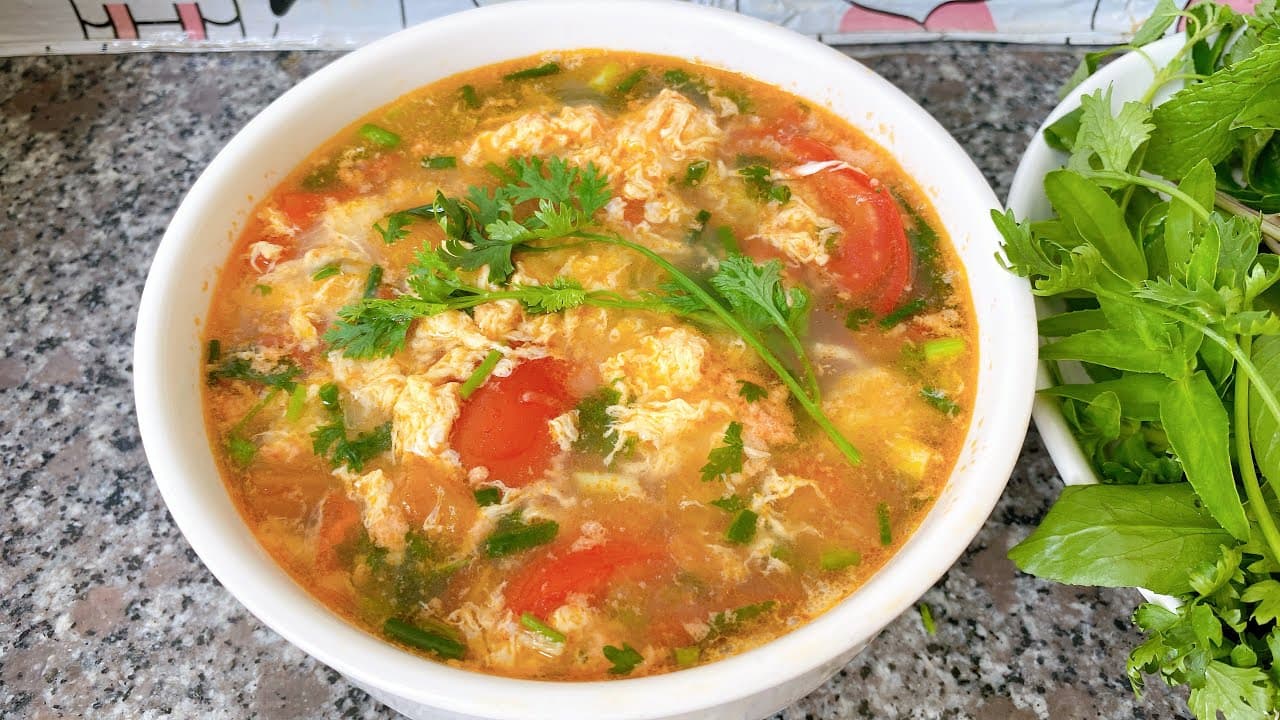 Canh Cà Chua Trứng