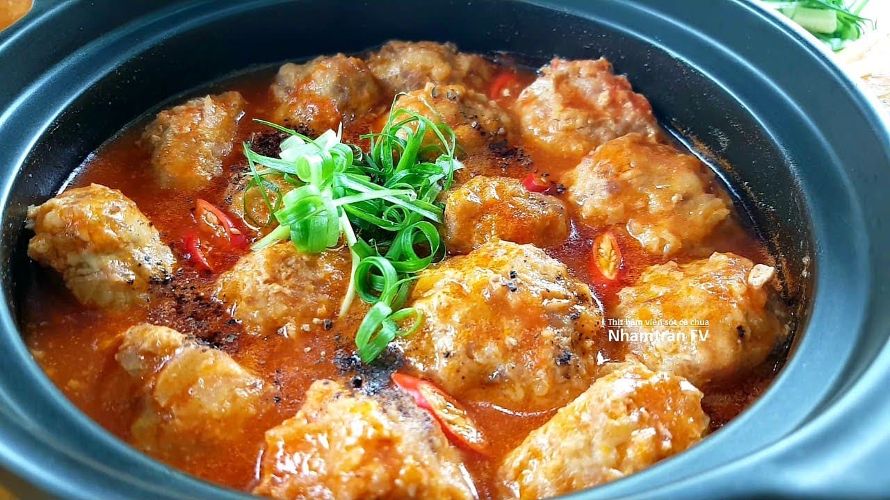 Thịt viên kho chua ngọt