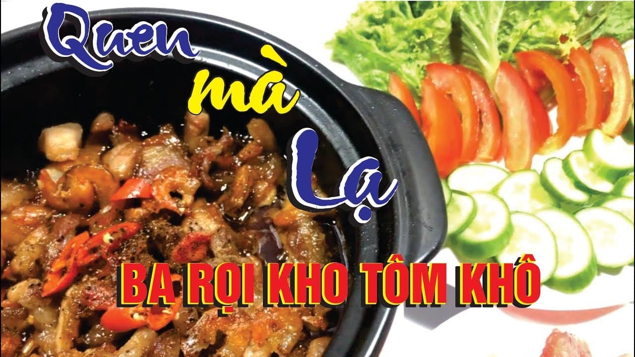 Tôm Khô Kho Thịt Ba Chỉ