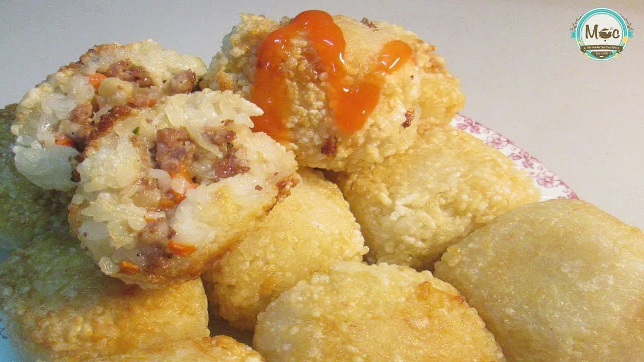 Viên xôi chiên