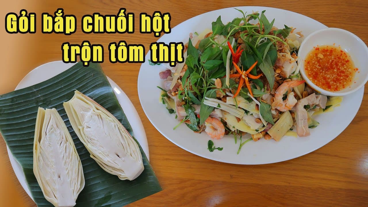 Bắp Chuối Trộn Tôm