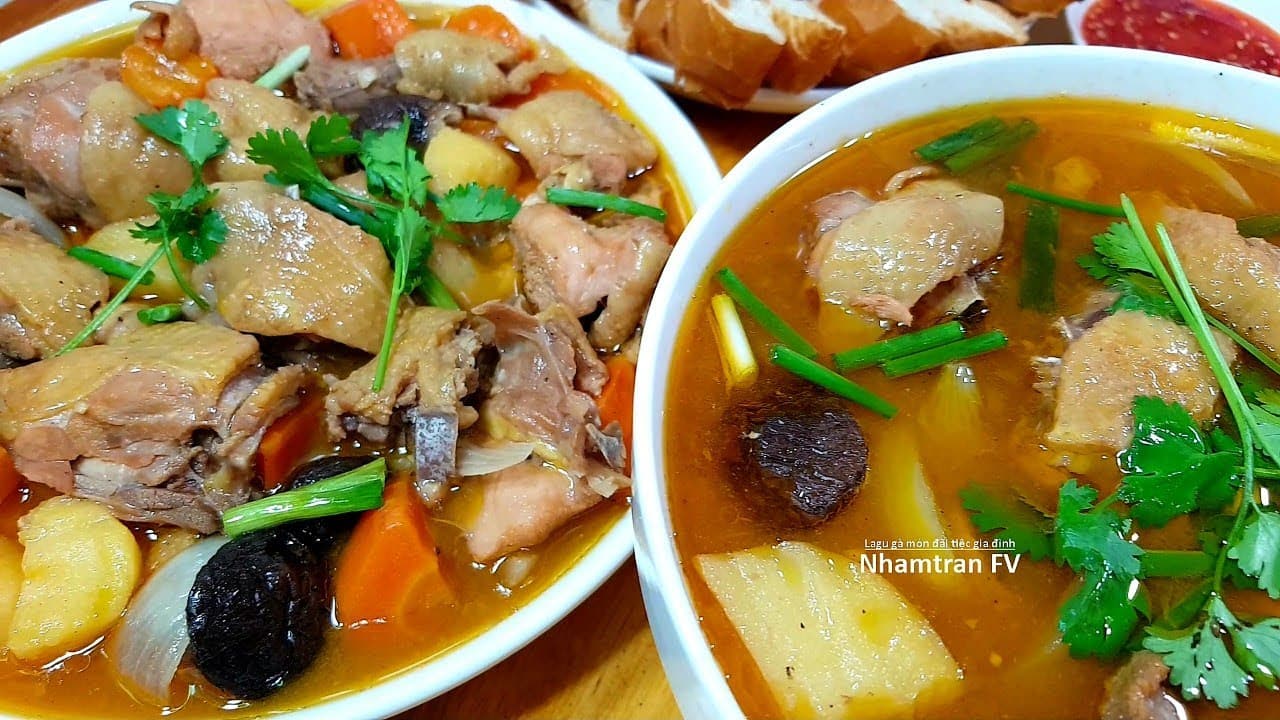 Cánh gà nấu lagu
