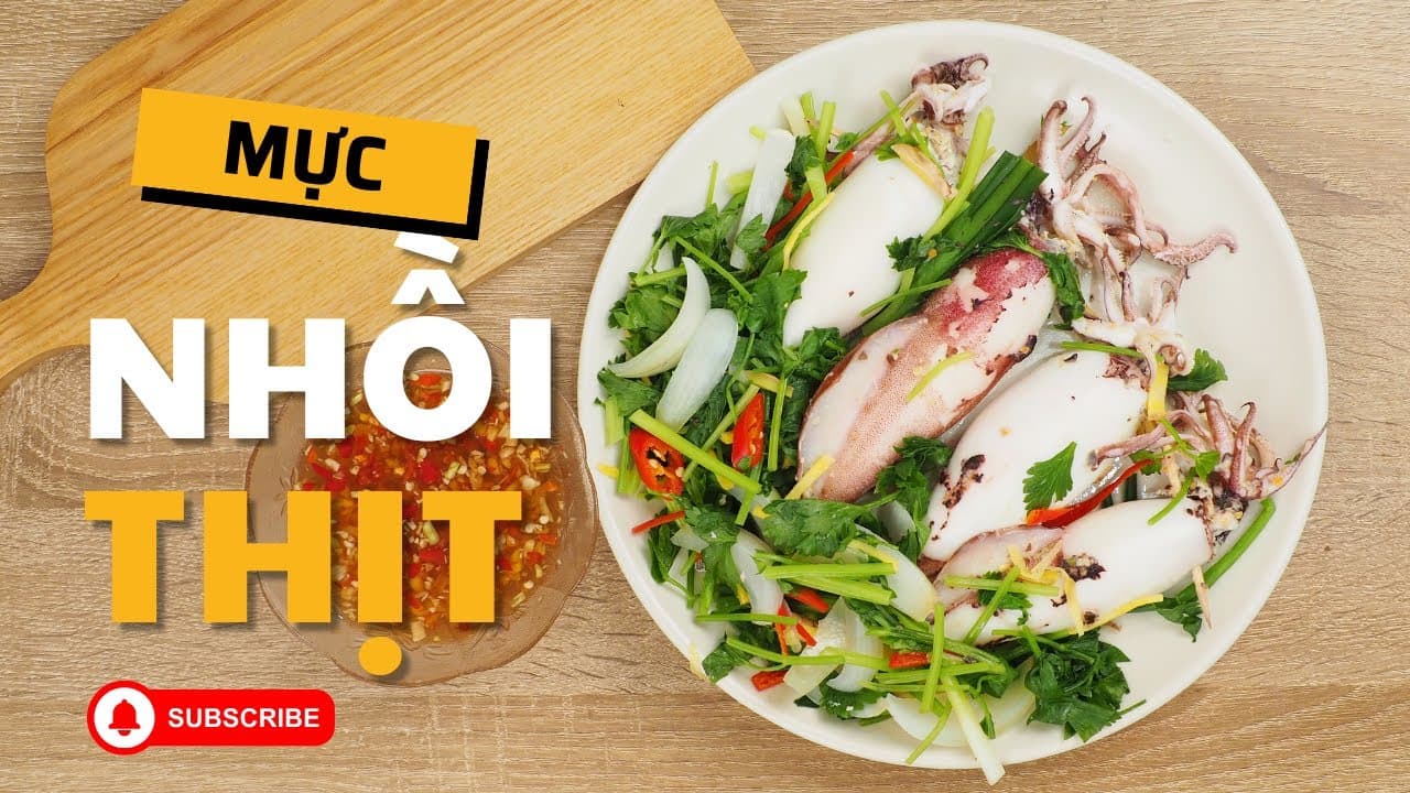 Mực Hấp Nhồi Thịt
