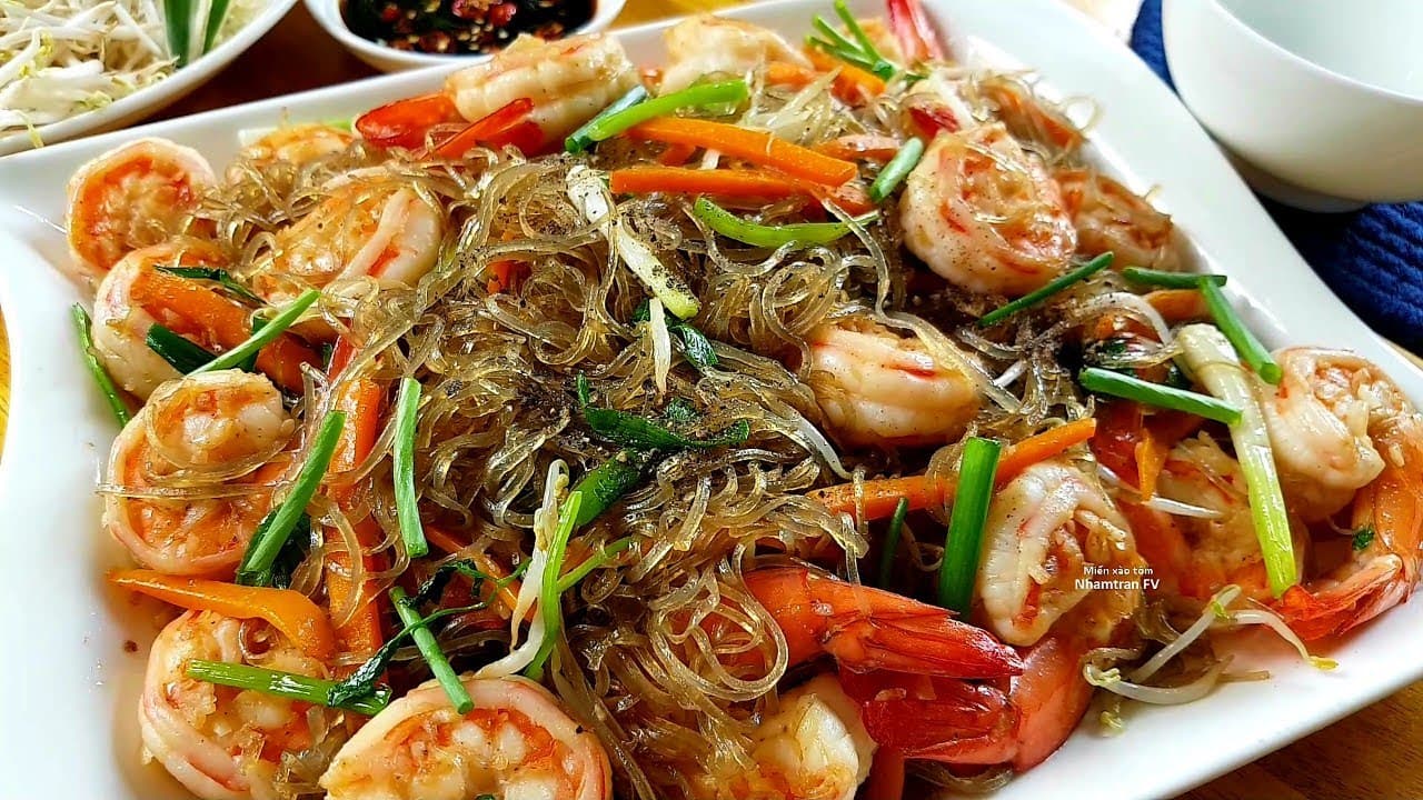 Miến xào Tôm