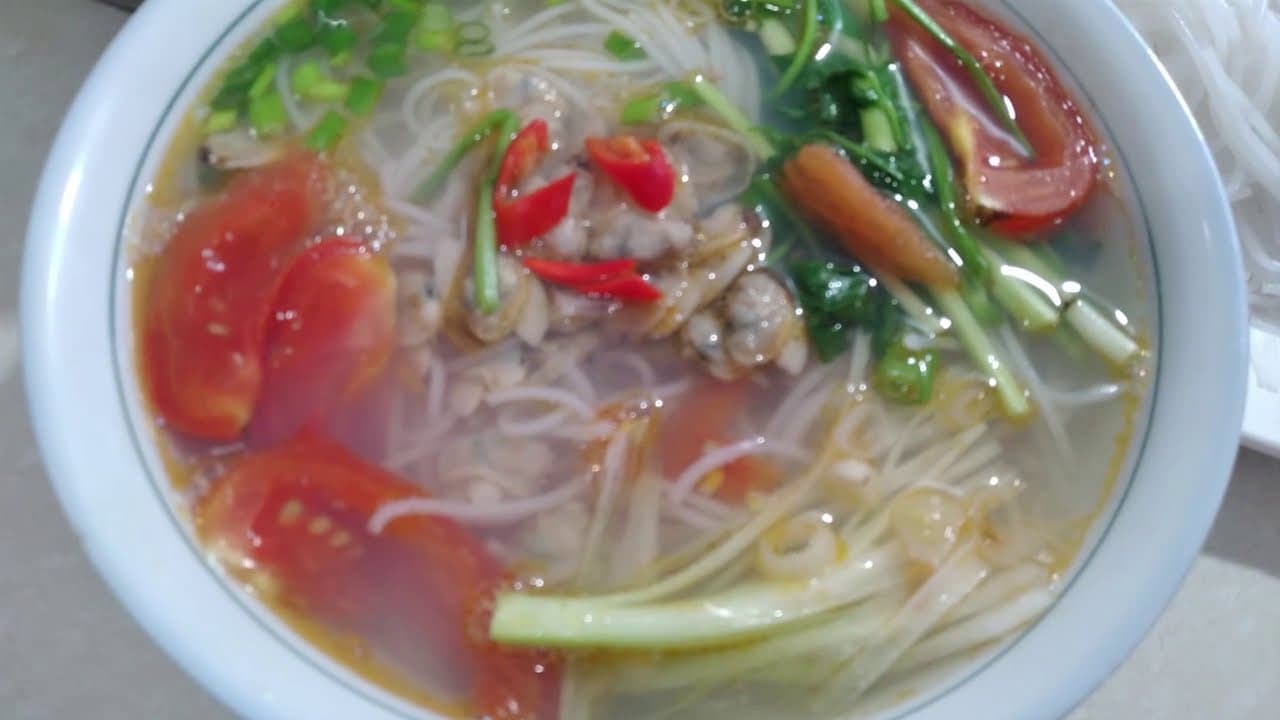 Bún ngao dọc mùng