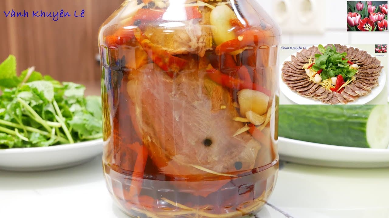 Bắp bò ngâm mắm