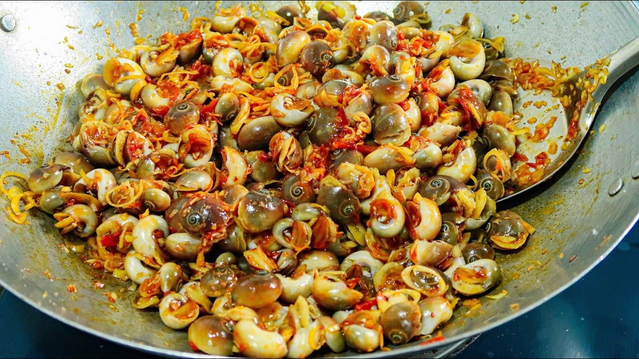 Ốc Mỡ Xào Sa Tế