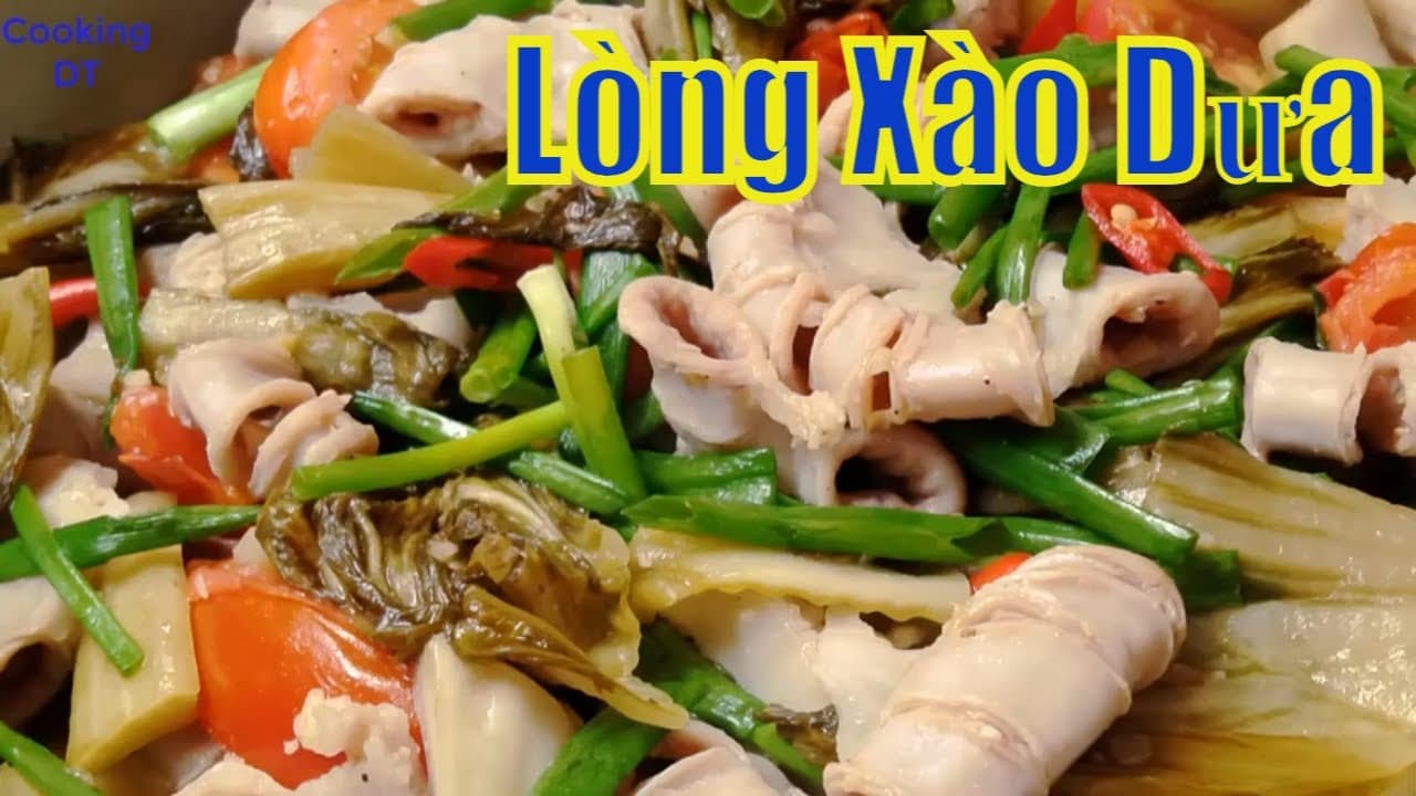 Lòng Non Xào Dưa Cải Chua