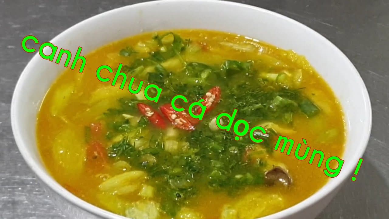 Dấm Cá Nấu Dọc Mùng