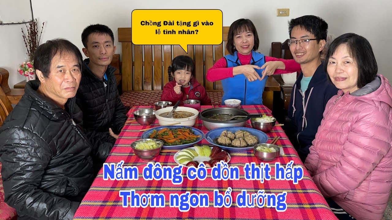 Thịt Bằm Hấp Nấm Đông Cô