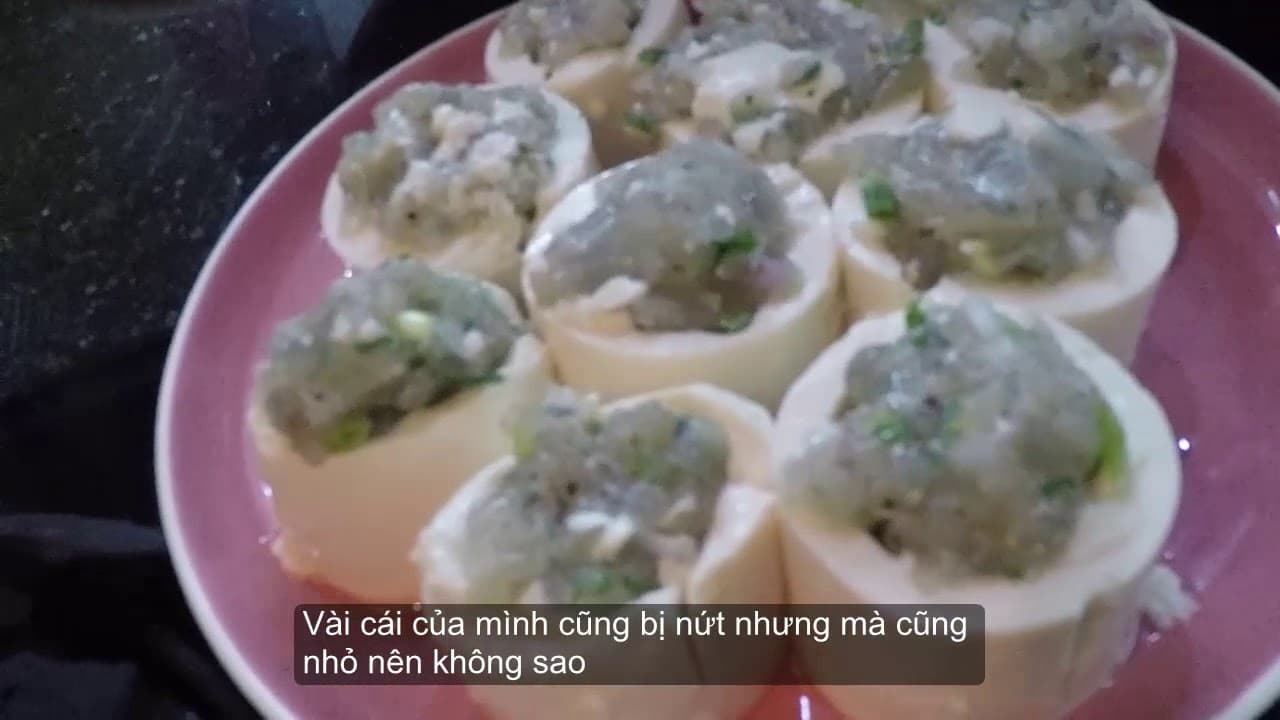 Đậu hũ trứng nhồi tôm