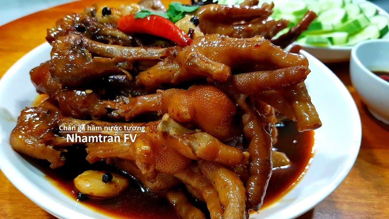 Chân gà rim nước tương